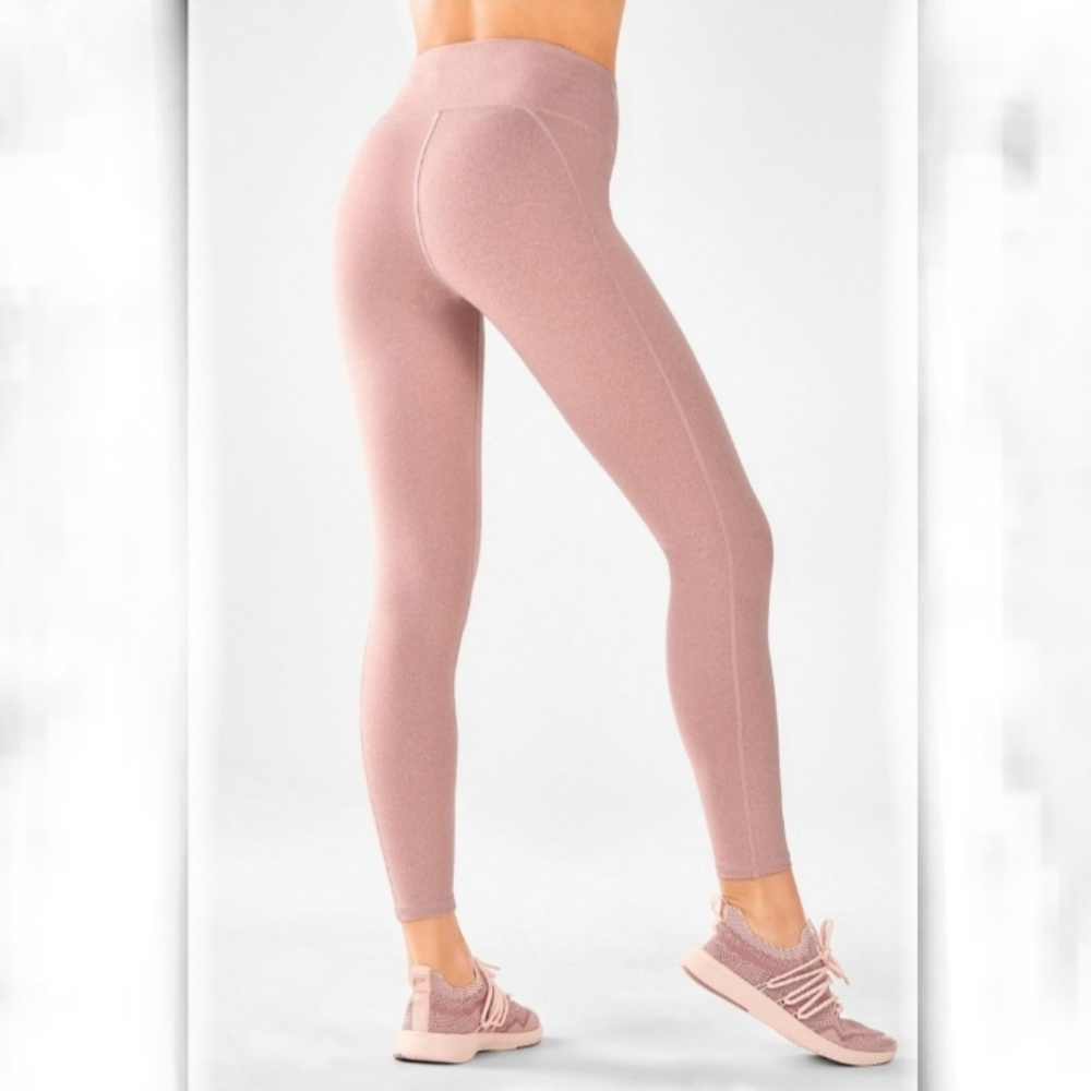 Pastel Rose High Waisted Heathered Leggings